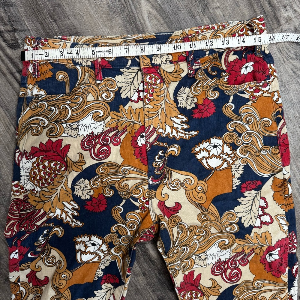 Mother The Hustler Ankle Fray Flower in Her Hair Multicolor Floral Size 31 - Picture 10 of 11